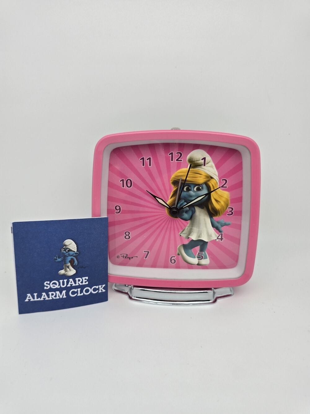 The Smurfs Smurfette Pink Alarm Clock Peyo 2011 Lafig B. Schlumpfs Schtroumpf